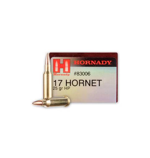 HORNADY 17 HORNET 25GR HP AMMO 25RDS