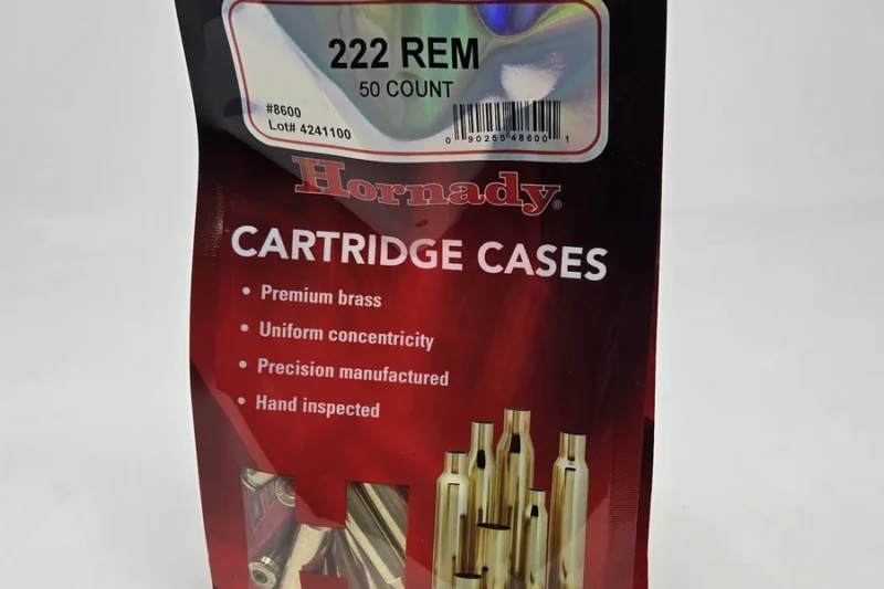 HORNADY 222 REM UNPRIMED BRASS 50CT