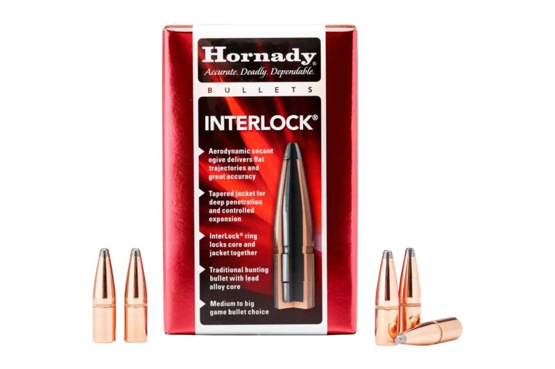 HORNADY 30 CAL 165GR SP INTERLOCK BULLETS 100CT