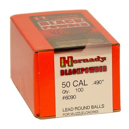 HORNADY 50CAL (.490″) LEAD ROUND BALLS 100CT HORNADY 50CAL (.490") LEAD ROUND BALLS 100CT