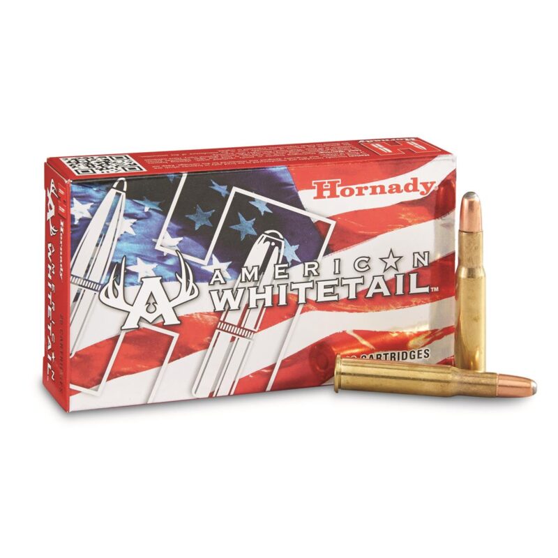 HORNADY AMERICAN WHITETAIL 30-30 WIN 150GR RN AMMO 20RDS
