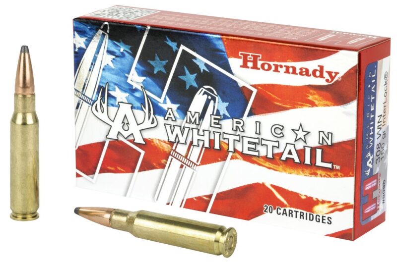 HORNADY AMERICAN WHITETAIL 308 WINCHESTER 150GR SP AMMO 20RDS