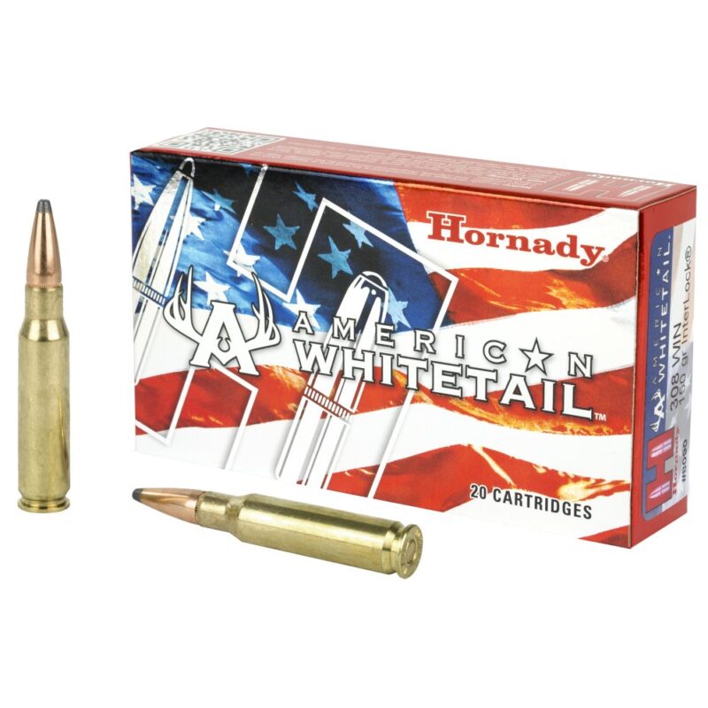 HORNADY AMERICAN WHITETAIL 308 WINCHESTER 150GR SP AMMO 20RDS