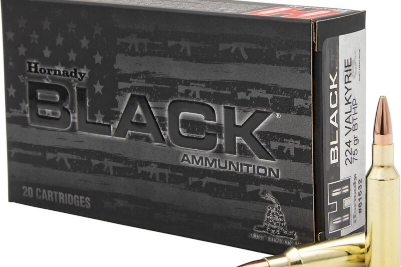 HORNADY BLACK 224 VALKYRIE 75GR BTHP AMMO 20RDS