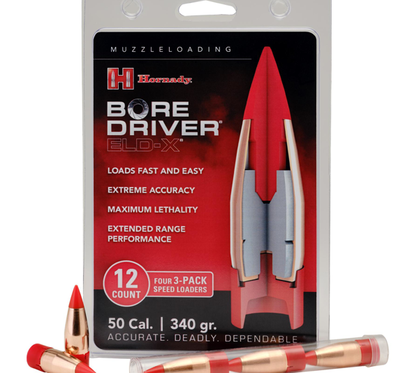 HORNADY BORE DRIVER 50 CAL 340GR ELD-X 12CT