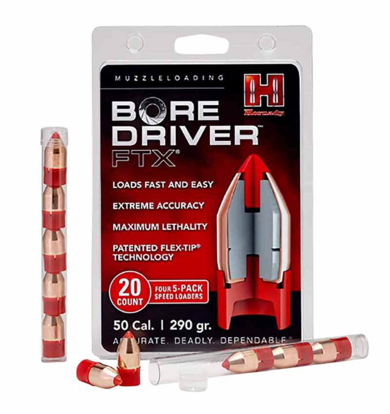 HORNADY BORE DRIVERS 50 CAL 290GR FTX BULLETS 20CT