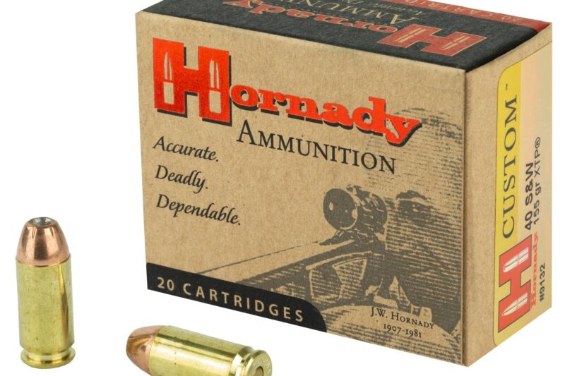 HORNADY CUSTOM 40 S&W 155GR XTP-JHP AMMO 20RDS HORNADY CUSTOM 40 S&W 155GR XTP-JHP AMMO 20RDS