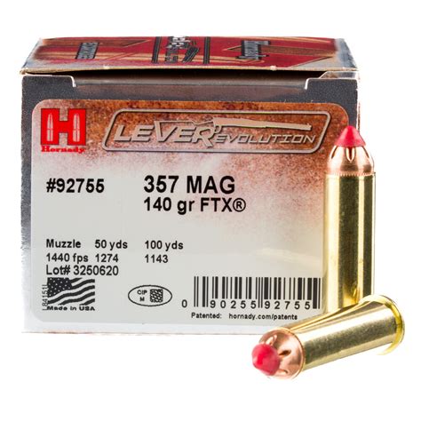 HORNADY LEVEREVOLUTION 357 MAG 140GR AMMO 25RDS