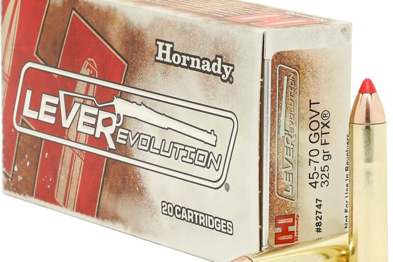 HORNADY LEVEREVOLUTION 45-70 GOVT 325GR FTX AMMO 20RDS HORNADY LEVEREVOLUTION 45-70 GOVT 325GR FTX AMMO 20RDS