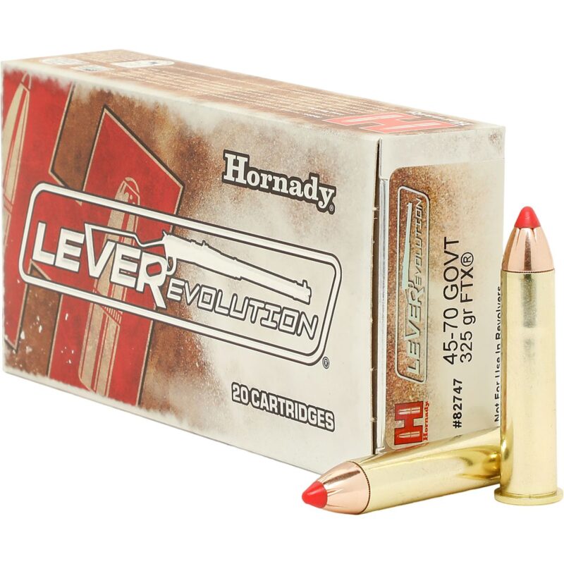 HORNADY LEVEREVOLUTION 45-70 GOVT 325GR FTX AMMO 20RDS