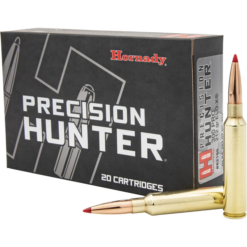 HORNADY PRECISION HUNTER 300 PRC 212GR ELD-X AMMO 20RDS