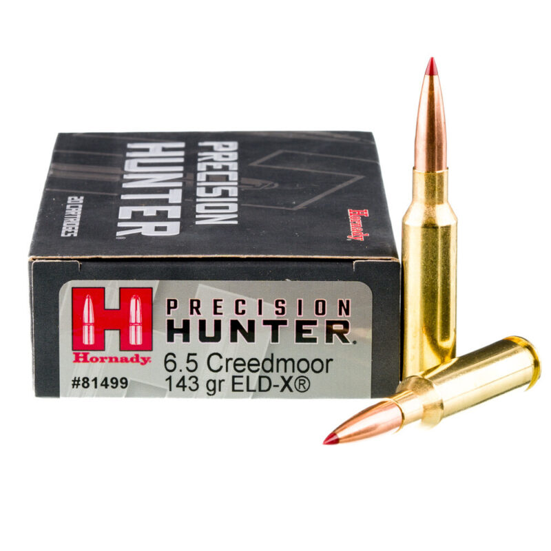 HORNADY PRECISION HUNTER 6.5 CREEDMOOR 143GR ELD-X AMMO 20RDS