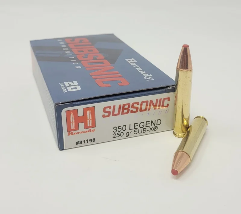 HORNADY SUBSONIC 350 LEGEND 250GR SUB-X AMMO 20RDS