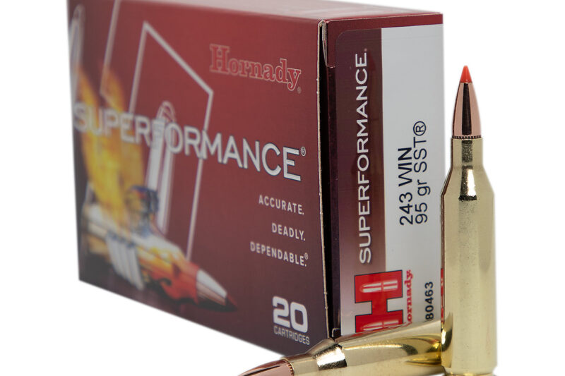 HORNADY SUPERFORMANCE 243 WIN 95GR SST AMMO 20RDS HORNADY SUPERFORMANCE 243 WIN 95GR SST AMMO 20RDS