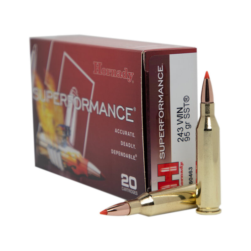 HORNADY SUPERFORMANCE 243 WIN 95GR SST AMMO 20RDS