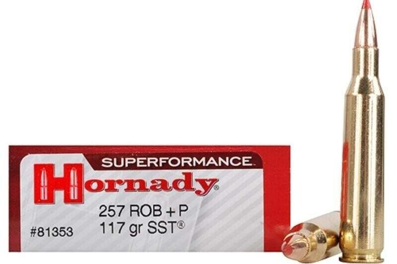 HORNADY SUPERFORMANCE 257 ROBERTS+P 117GR SST AMMO 20RDS