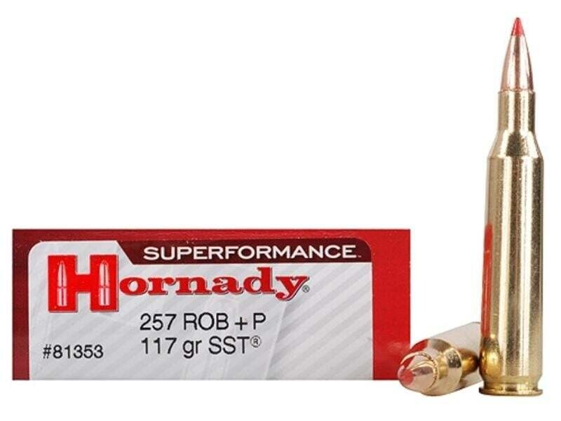 HORNADY SUPERFORMANCE 257 ROBERTS+P 117GR SST AMMO 20RDS