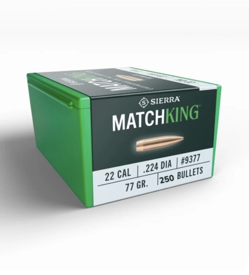 SIERRA 22CAL (.224") 77GR HPBT MATCHKING BULLETS 250CT