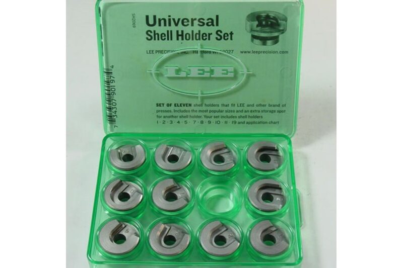 LEE UNIVERSAL SHELLHOLDER SET 11 S/H's for PRESS/AP-II