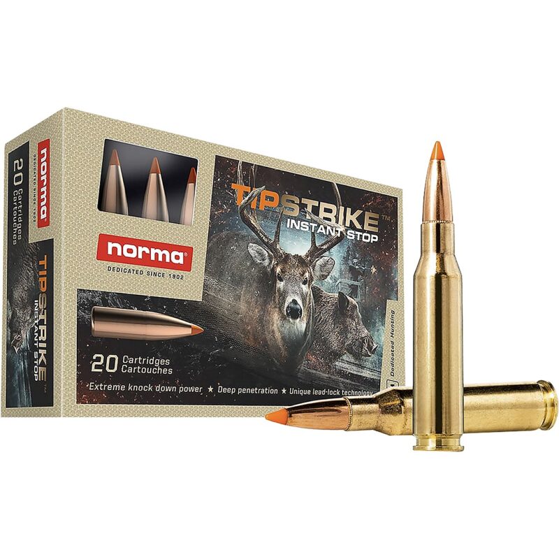 NORMA TIPSTRIKE 7MM-08 160GR AMMO 20RDS