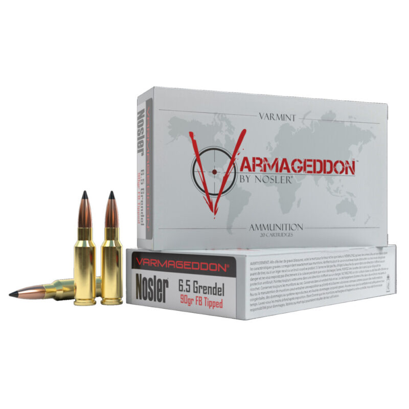 NOSLER 6.5 GRENDEL 90GR FB TIPPED AMMO 20RDS