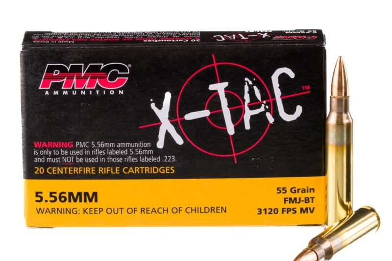 PMC 5.56MM NATO 55GR FMJ-BT AMMO 20RDS