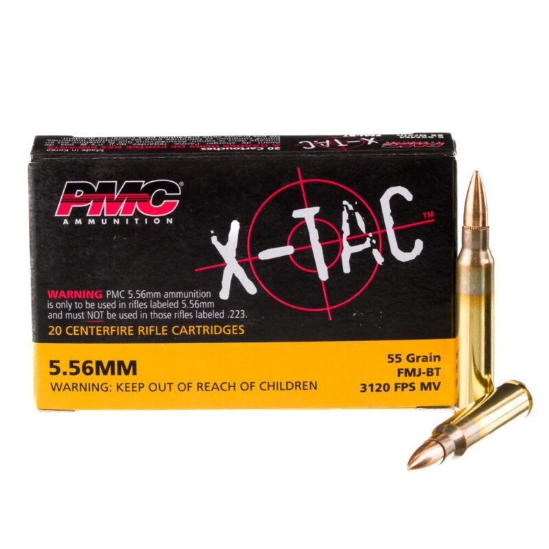 PMC 5.56MM NATO 55GR FMJ-BT AMMO 20RDS