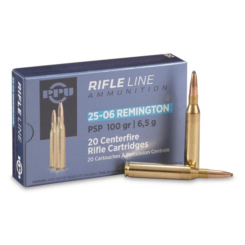 PPU 25-06 REM 100gr PSP AMMO 20RDS