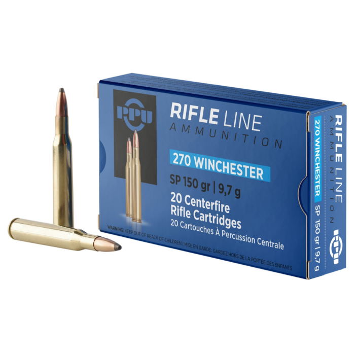 PPU 270 WINCHESTER 150GR SP AMMO 20RDS