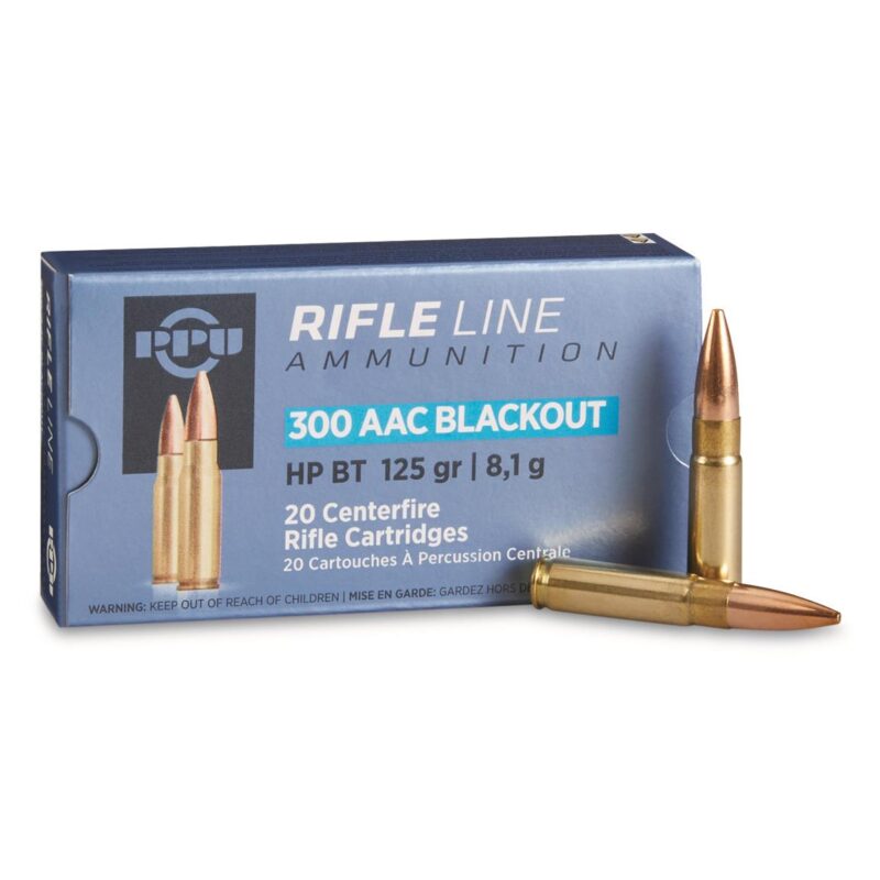 PPU 300 BLACKOUT 125GR HPBT AMMO 20RDS
