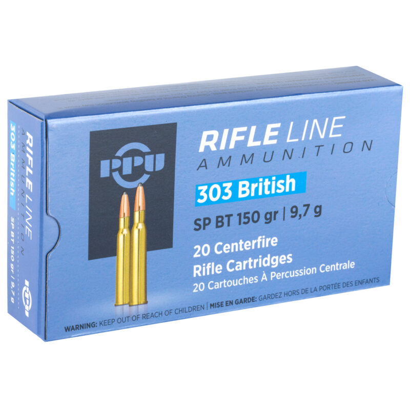 PPU 303 BRITISH 150GR SP AMMO 20RDS