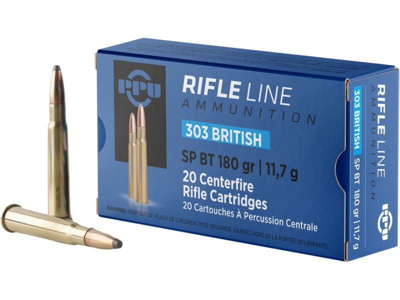 PPU 303 BRITISH 180GR SP AMMO 20RDS