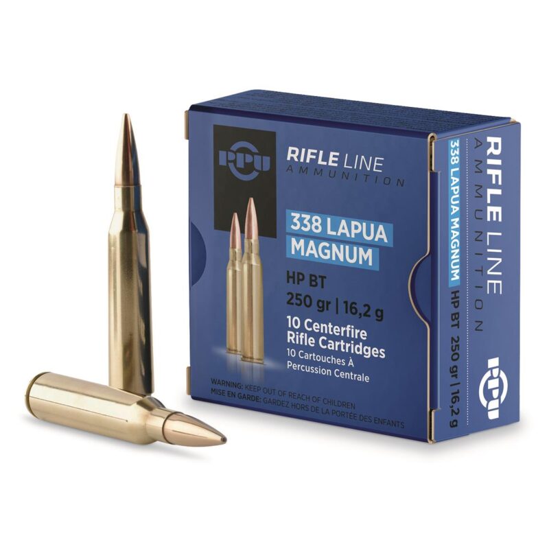 PPU 338 LAPUA MAG 250GR HPBT AMMO 10RDS