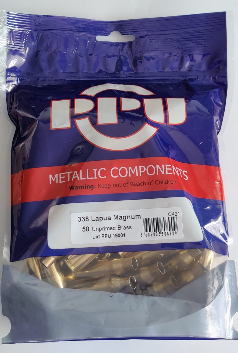 PPU 338 LAPUA MAG BRASS 50CT