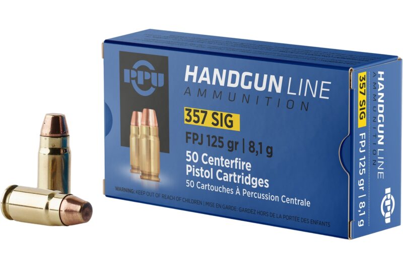 PPU 357 SIG 125GR AMMO 50CT PPU 357 SIG 125GR AMMO 50CT