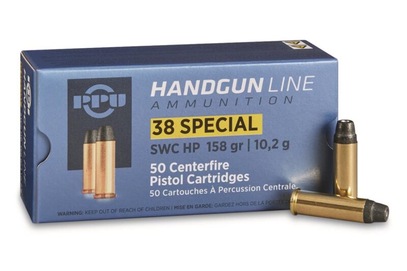 PPU 38 SPECIAL 158gr SWC HP AMMO 50RDS PPU 38 SPECIAL 158gr SWC HP AMMO 50RDS