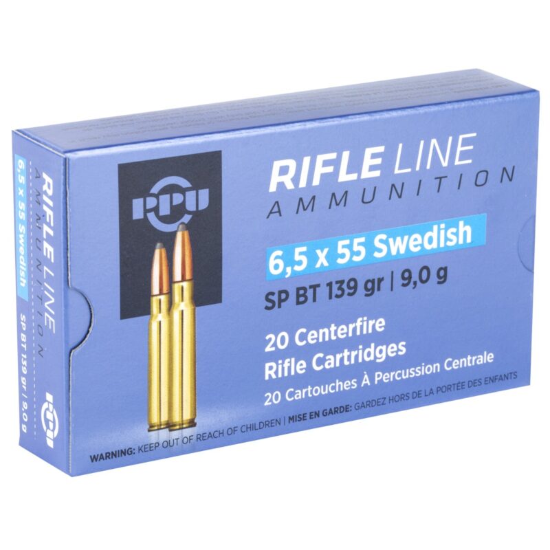 PPU 6.5 X 55 SWEDISH SP 139GR AMMO 20RDS