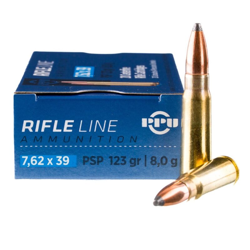 PPU 7.62X39 123GR PSP AMMO 20RDS
