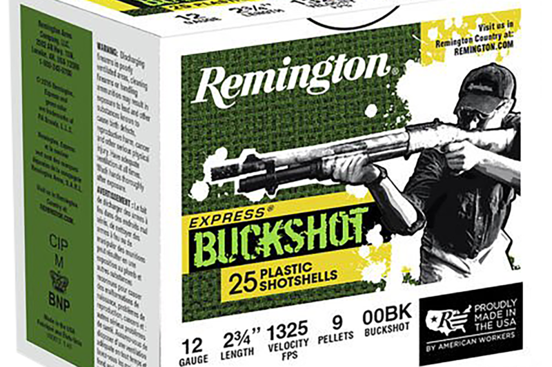 REMINGTON 12GA 2.75″ 1325FPS 00 BUCKSHOT 9 PELLETS AMMO 25RDS REMINGTON 12GA 2.75" 1325FPS 00 BUCKSHOT 9 PELLETS AMMO 25RDS