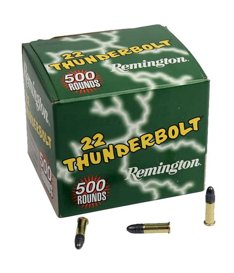 REMINGTON THUNDERBOLT 22LR 40GR LEAD-RN AMMO 500RDS