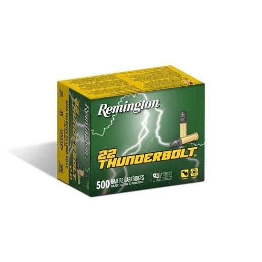 REMINGTON THUNDERBOLT 22LR AMMO 500RDS REMINGTON THUNDERBOLT 22LR AMMO 500RDS