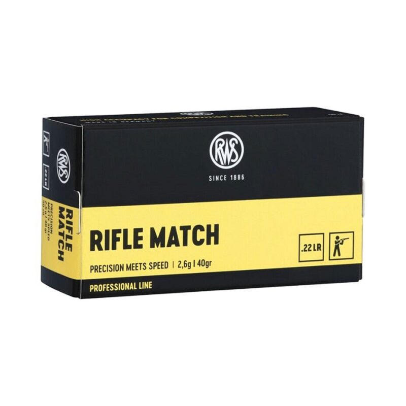 RWS RIFLE MATCH 22LR 50CT