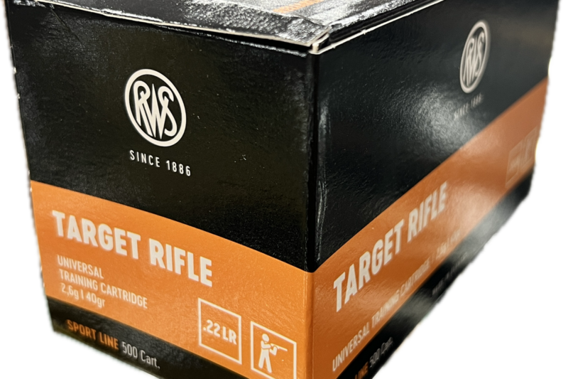 RWS TARGET RIFLE 22LR 40GR AMMO 500RDS RWS TARGET RIFLE 22LR 40GR AMMO 500RDS
