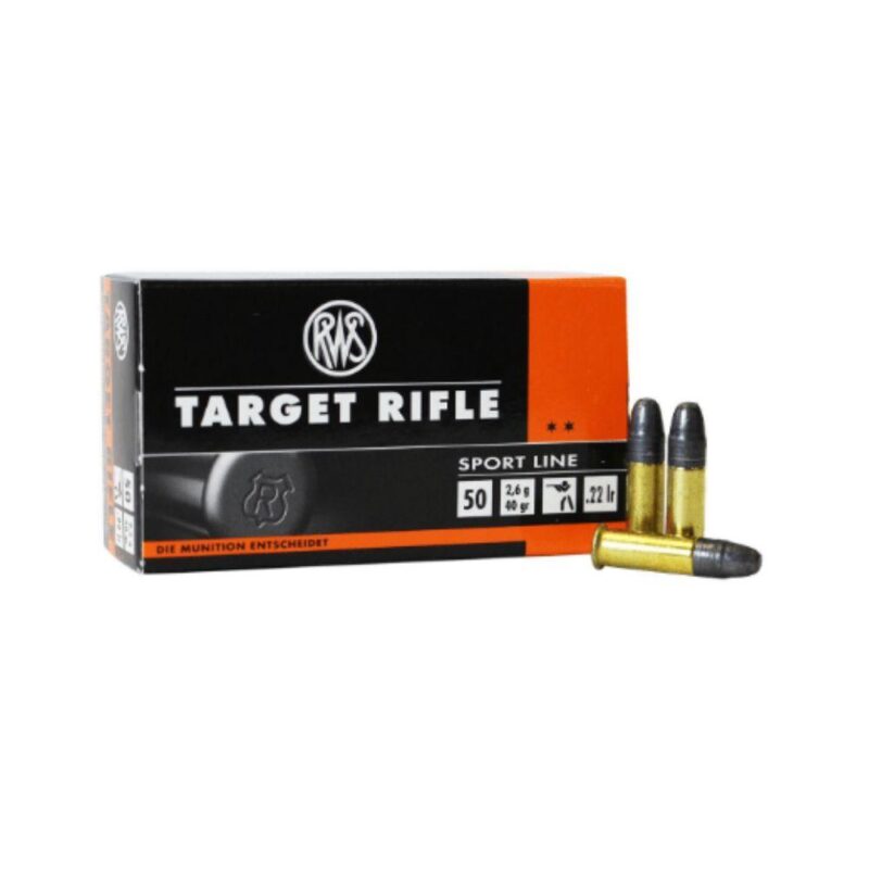 RWS TARGET RIFLE 22LR 40GR AMMO 50CT