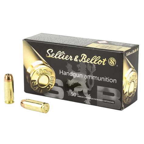 S&B 10MM 180GR JHP AMMO 50RDS