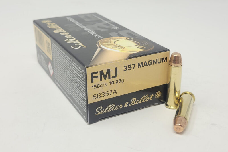 S&B 357 SIG 140GR FMJ AMMO 50RDS