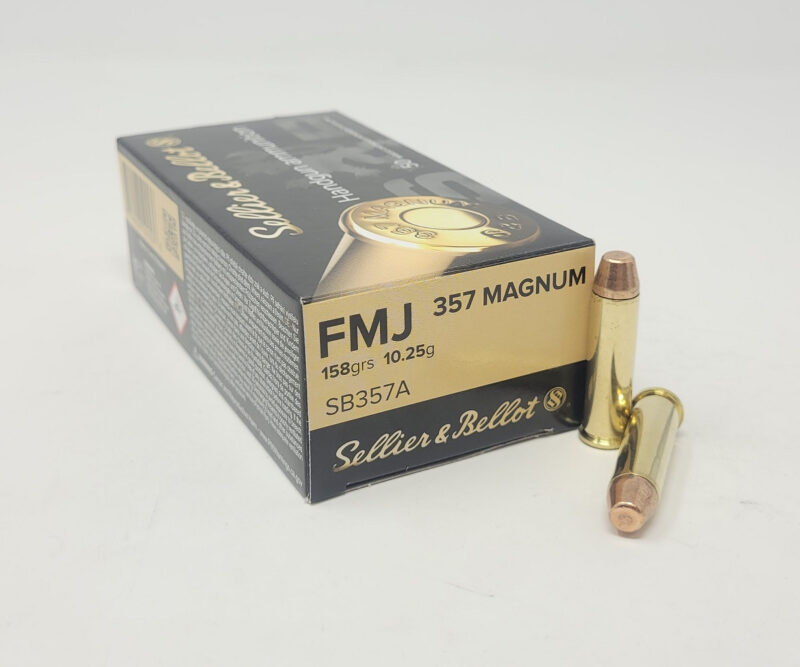 S&B 357 SIG 140GR FMJ AMMO 50RDS