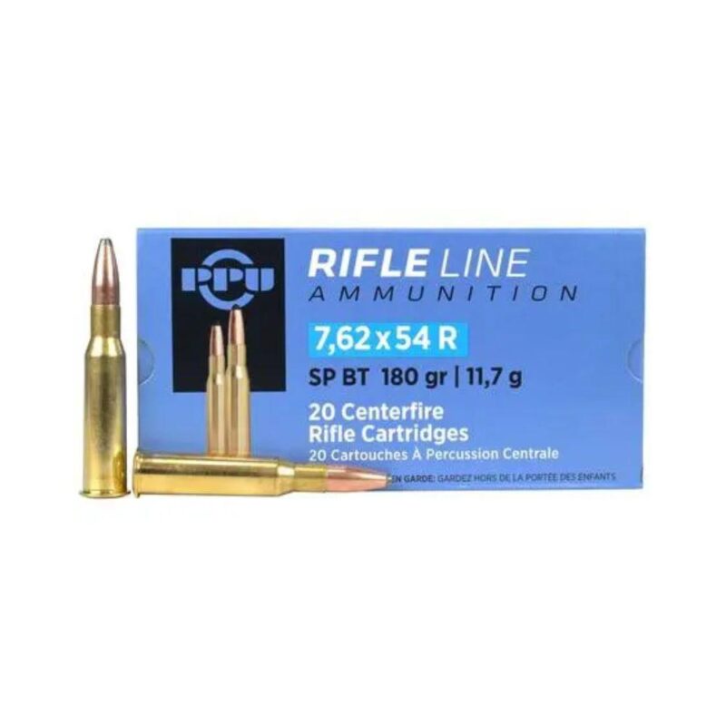 S&B 7.62X54R 180GR SP AMMO 20RDS