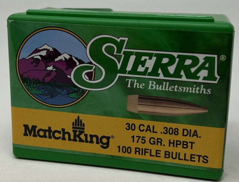 SIERRA 30CAL (.308") 175GR HPBT MATCHKING BULLETS 100CT