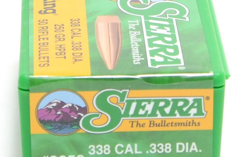 SIERRA 338CAL (.338") 250GR HPBT MATCHKING BULLETS 50CT
